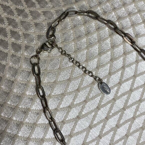 GLP Sterling Silver 925 Oval Link Necklace 16” w/ 1.5” Drop, 24.57g - Picture 11 of 12